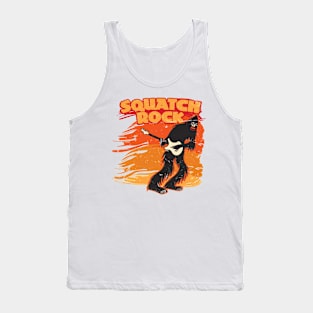 Sasquatch Guitarist Squatch Rock Bigfoot Guitar Player Tank Top